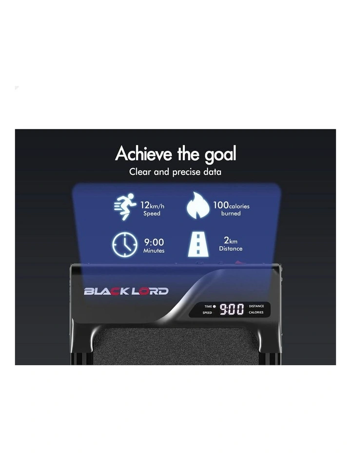 Electric Walking Pad Treadmill in Black image 6