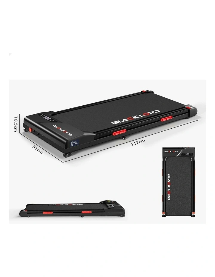Electric Walking Pad Treadmill in Black image 7
