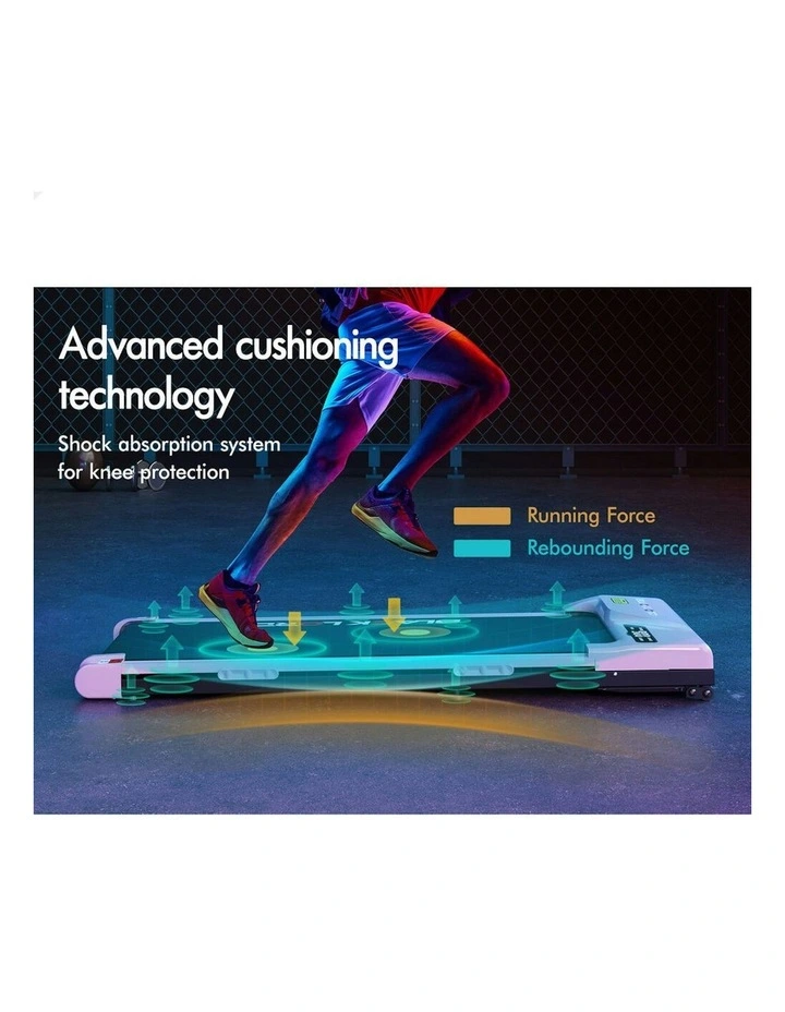 Electric Walking Pad Treadmill in Pink image 6