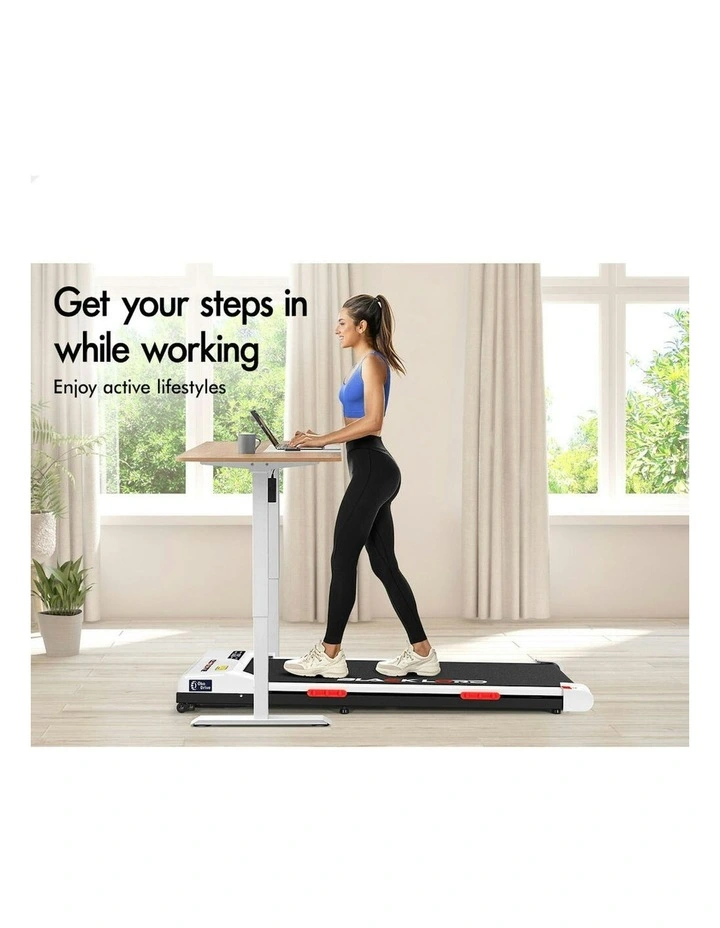 Electric Walking Pad Incline Gym Brushless Motor Treadmill in White image 5