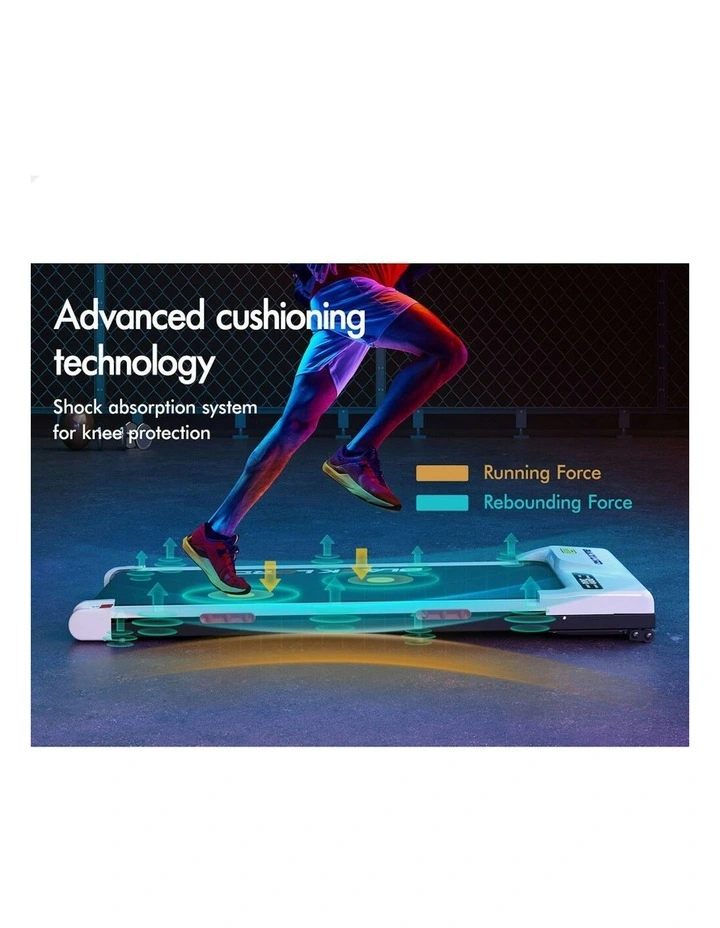 Electric Walking Pad Incline Gym Brushless Motor Treadmill in White image 6