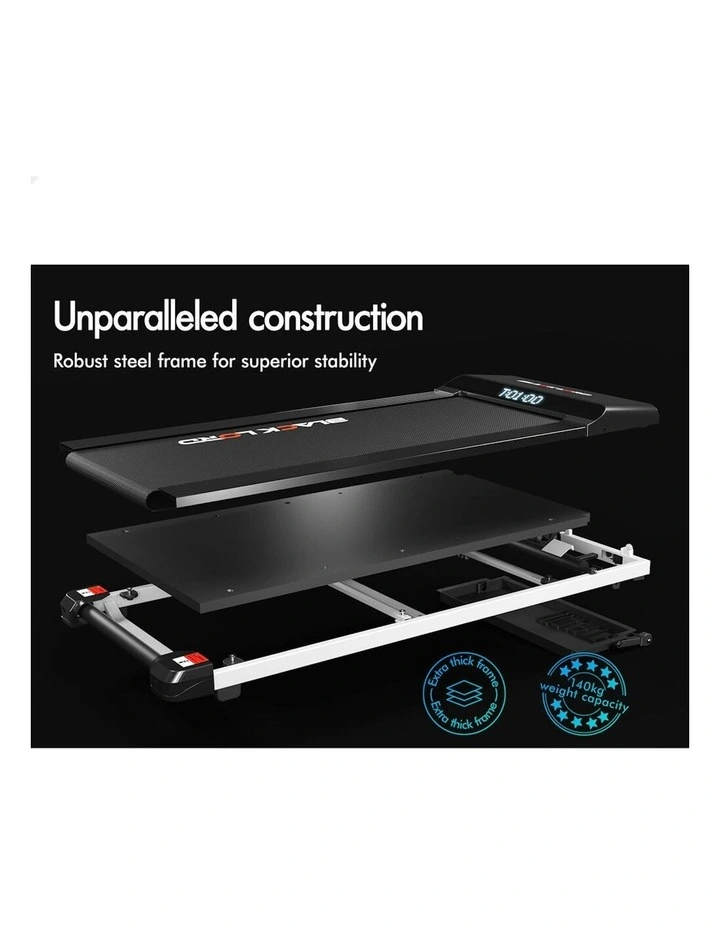 Electric Walking Pad Steel Frame Under Desk Gym Treadmill 410mm in Black image 6
