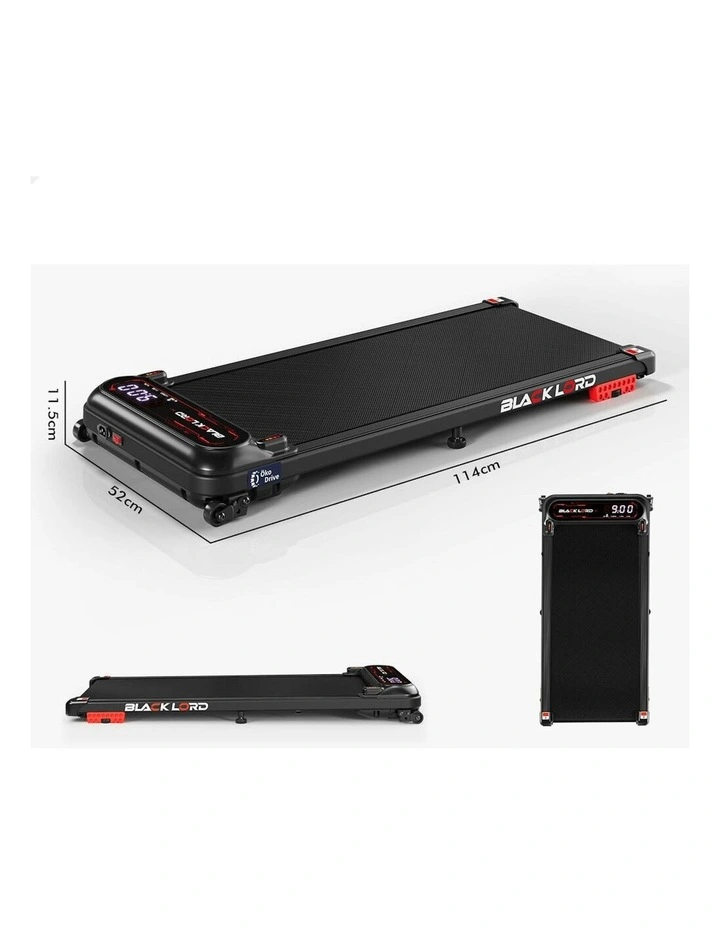 Treadmill Electric Walking Pad Incline Shock Absorbers Gym in Black image 6