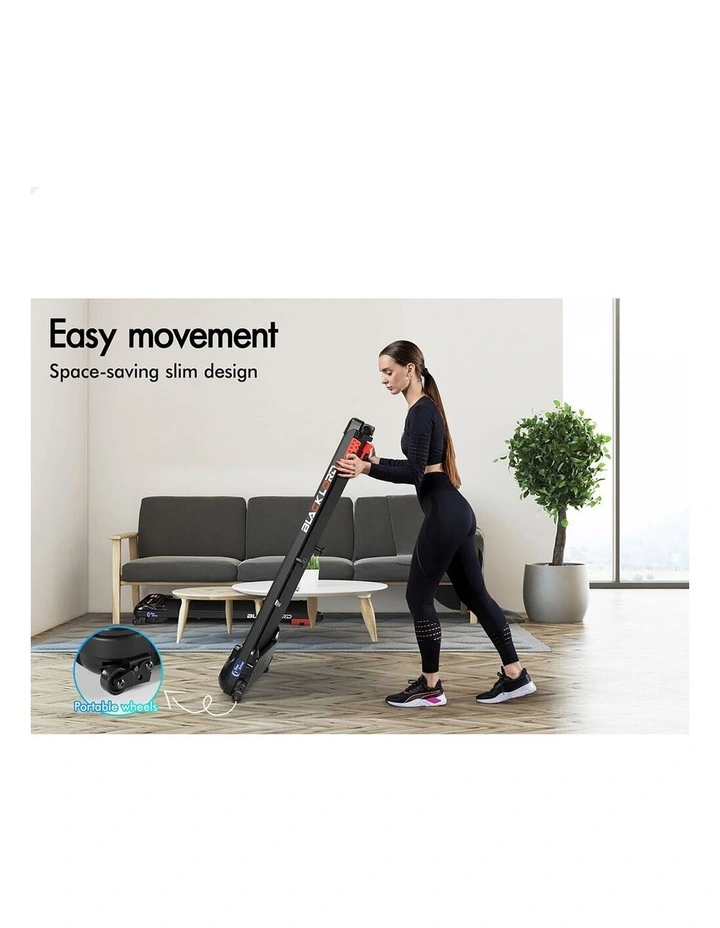 Treadmill Electric Walking Pad Incline Shock Absorbers Gym Black image 7