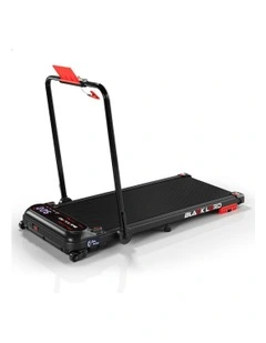 Treadmill Electric Walking Pad Incline Shock Absorbers Foldable in Black