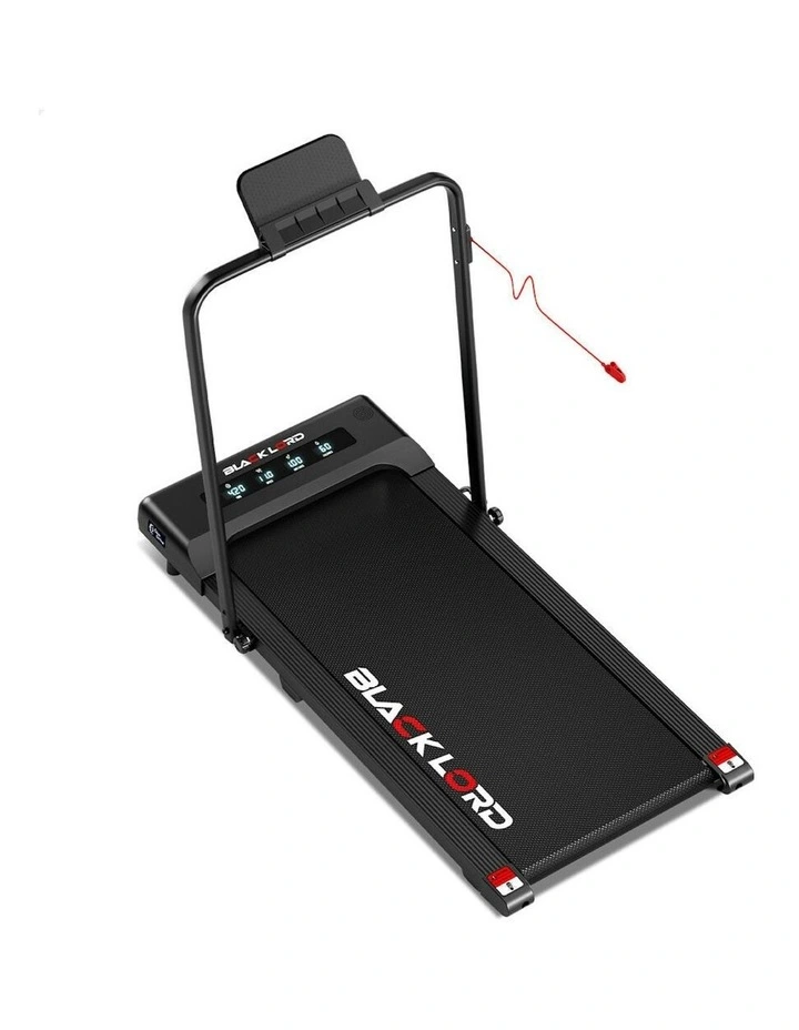 Electric Walking Pad Under Desk Foldable Gym Treadmill 400mm in Black image 1