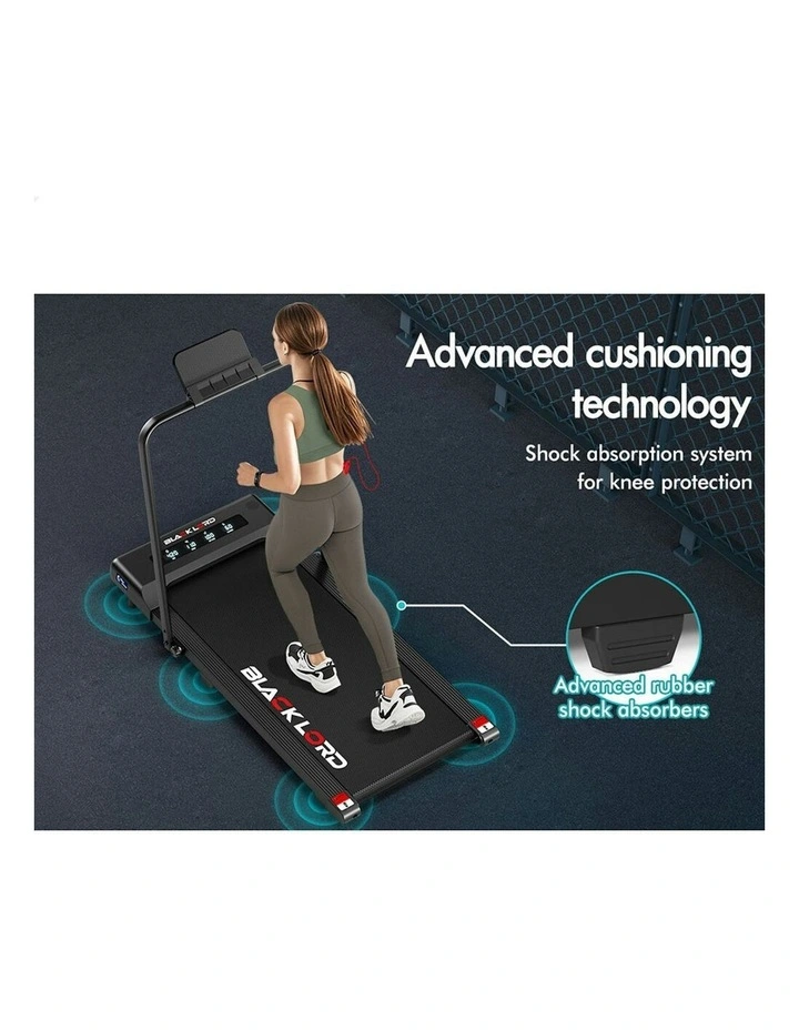 Electric Walking Pad Under Desk Foldable Gym Treadmill 400mm in Black image 4