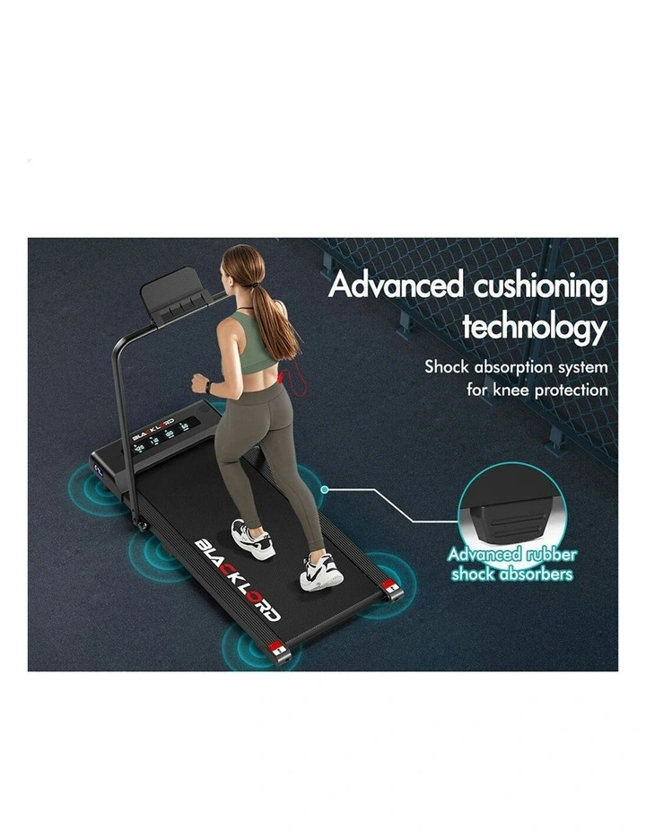 Electric Walking Pad Under Desk Foldable Gym Treadmill 400mm in Black image 5