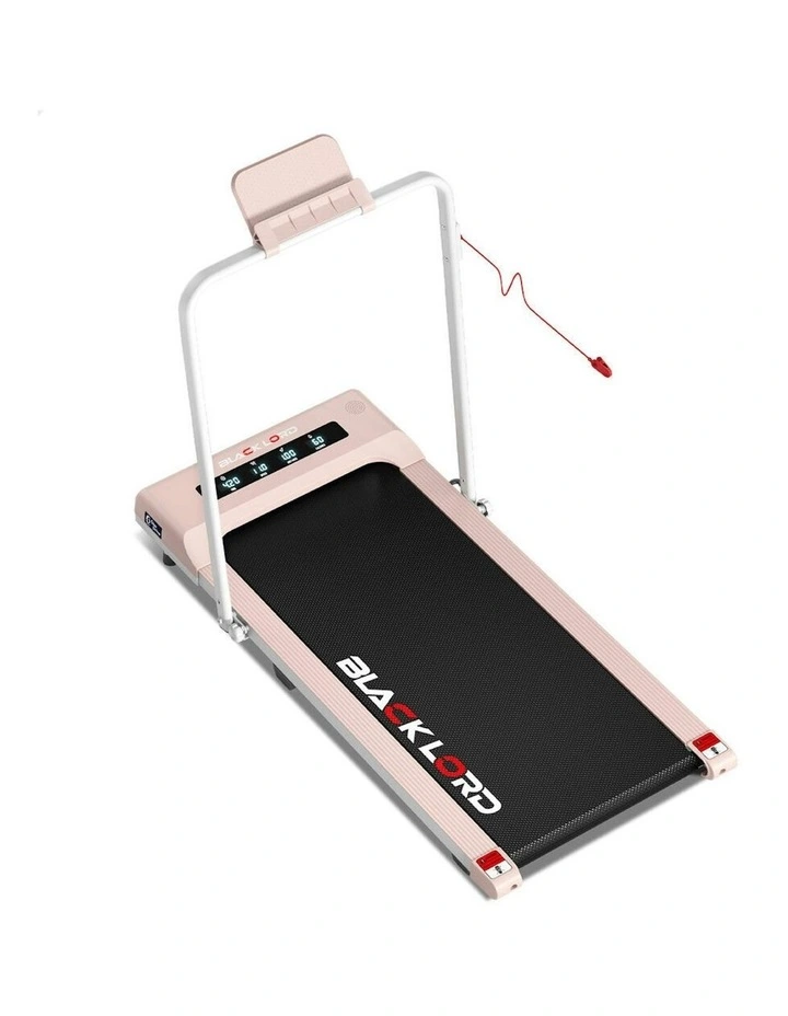 Electric Walking Pad Under Desk Foldable Gym Treadmill 400mm in Pink image 1