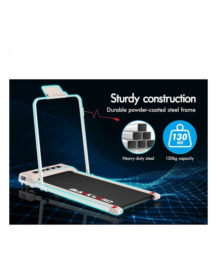 Electric Walking Pad Under Desk Foldable Gym Treadmill 400mm in Pink image 7