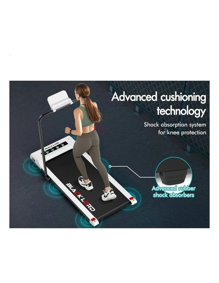 Treadmill Electric Walking Pad Under Desk Foldable Gym 400mm in White image 5