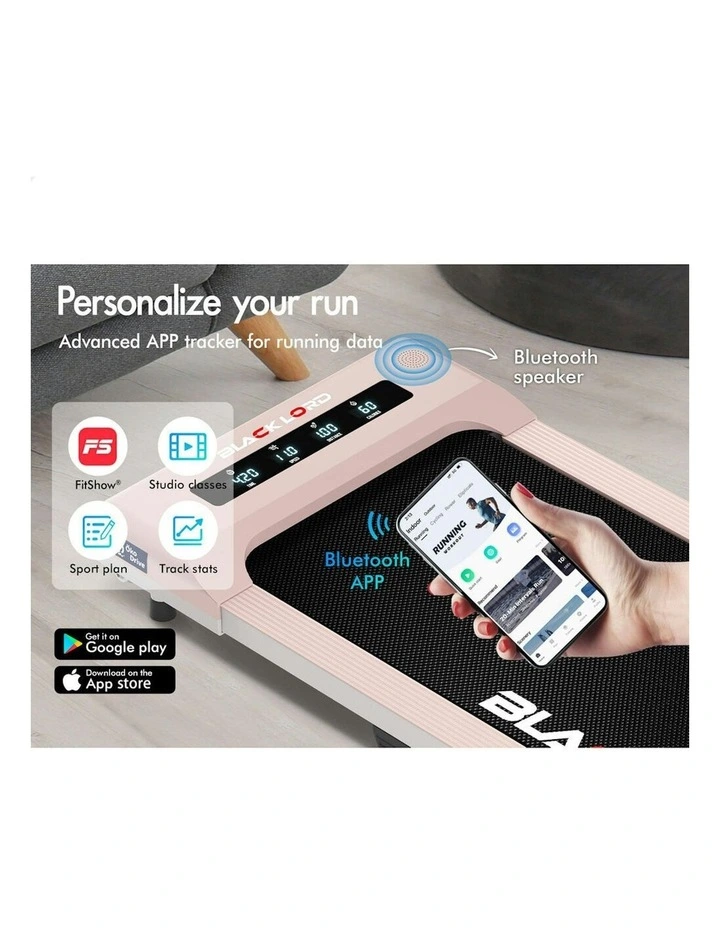 Black Lord Treadmill Electric Walking Pad Under Desk Home Gym 400mm in Pink image 3