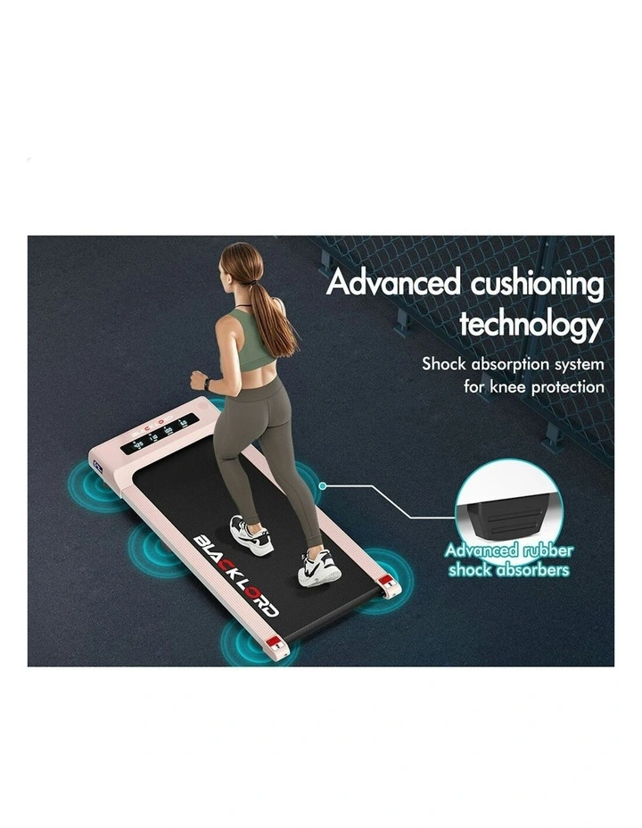 Black Lord Treadmill Electric Walking Pad Under Desk Home Gym 400mm in Pink image 5