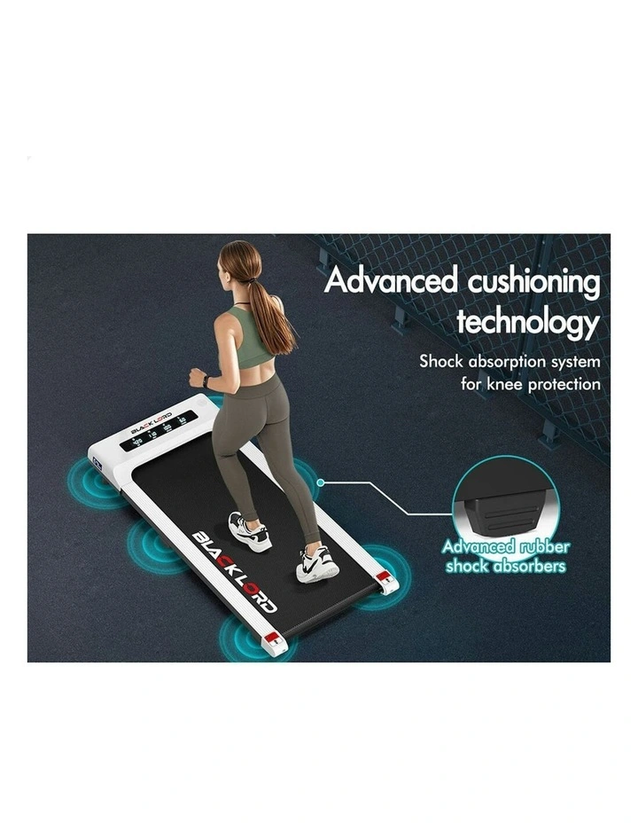 Electric Walking Pad Treadmill 400mm in White image 5