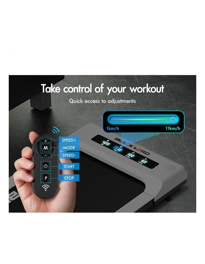 Electric Walking Pad Treadmill 400mm in White image 6