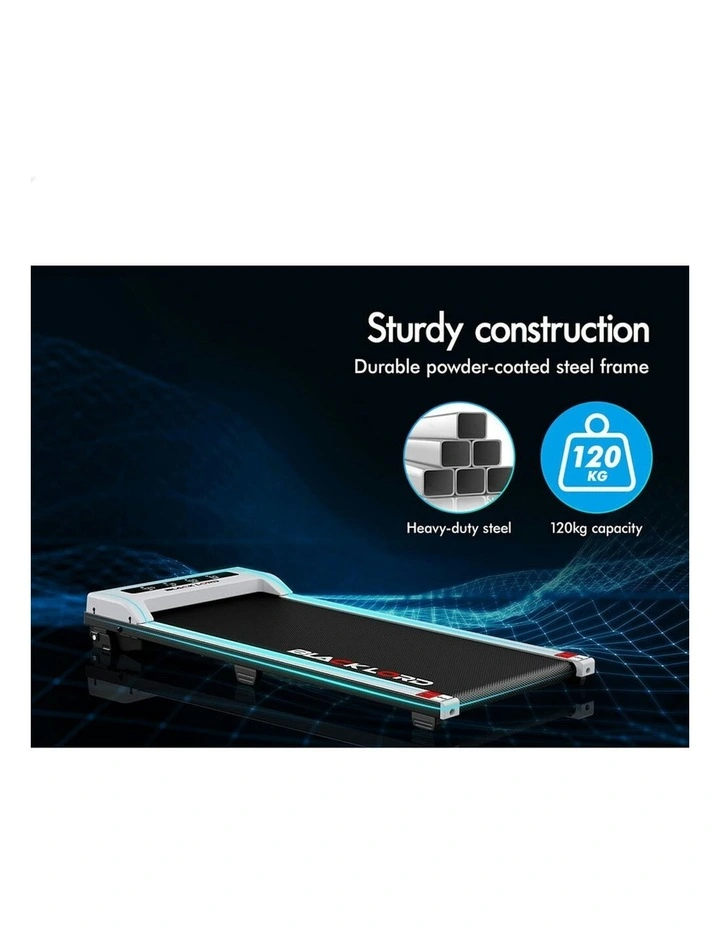 Electric Walking Pad Under Desk Home Office Fitness Treadmill in White image 7