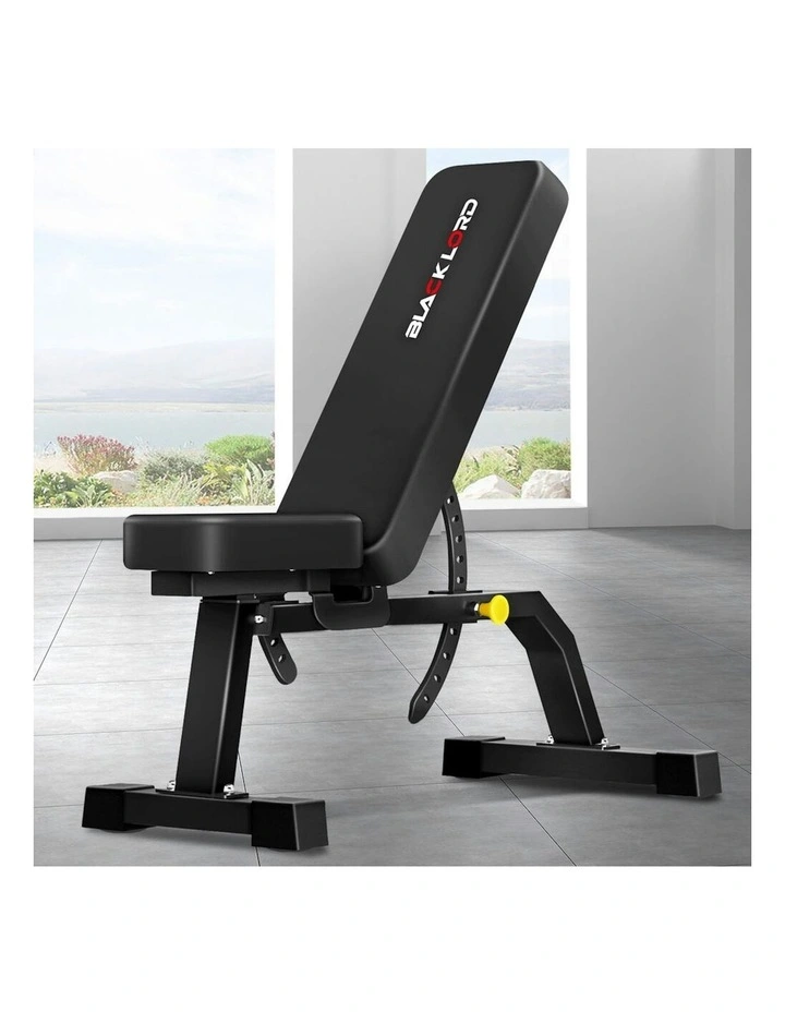 Flat Incline Press Fitness Gym FID Bench in Black image 2