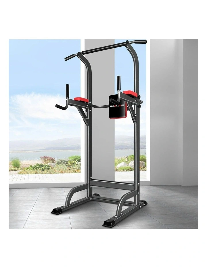 Power Tower Chin Up Weight Bench in Black image 2