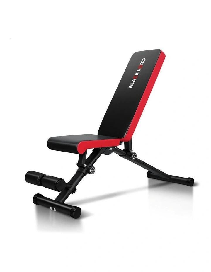 Weight Bench FID Bench Fitness Flat Incline Decline Press Gym in Black image 1