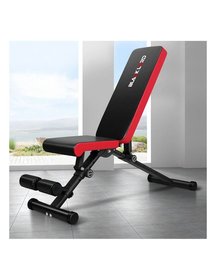 Weight Bench FID Bench Fitness Flat Incline Decline Press Gym in Black image 2