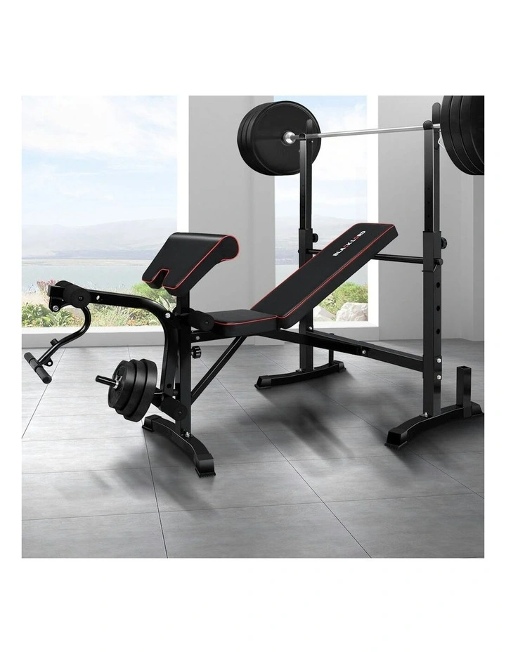 10in1 Press Multi-Station Weight Bench in Black image 2