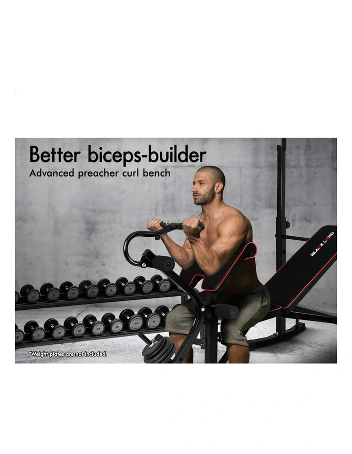 10in1 Press Multi-Station Weight Bench in Black image 4