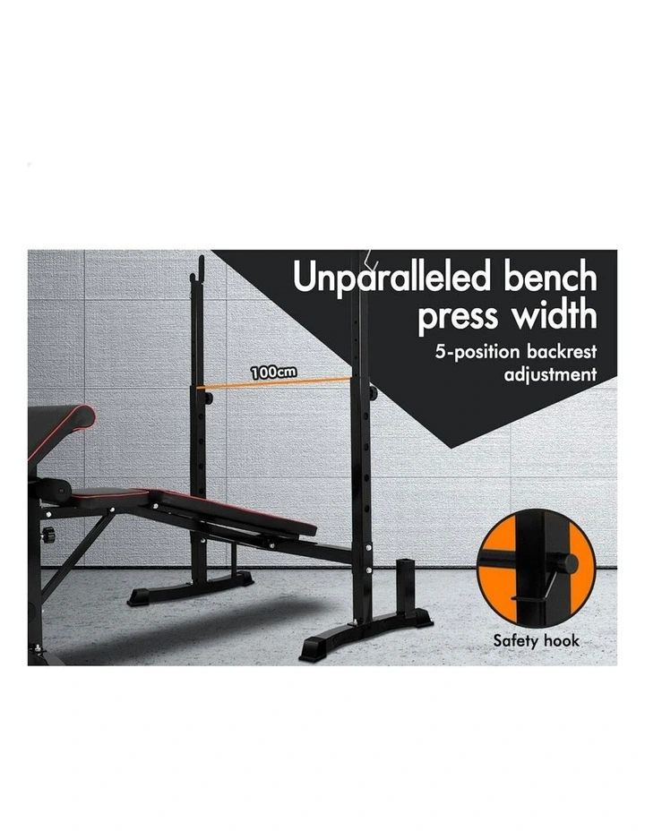 10in1 Press Multi-Station Weight Bench in Black image 6