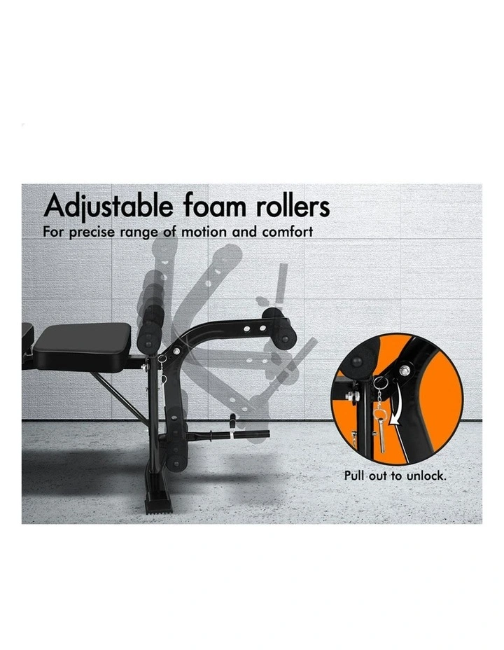 8 in1 Press Multi-Station Weight Bench in Black image 5