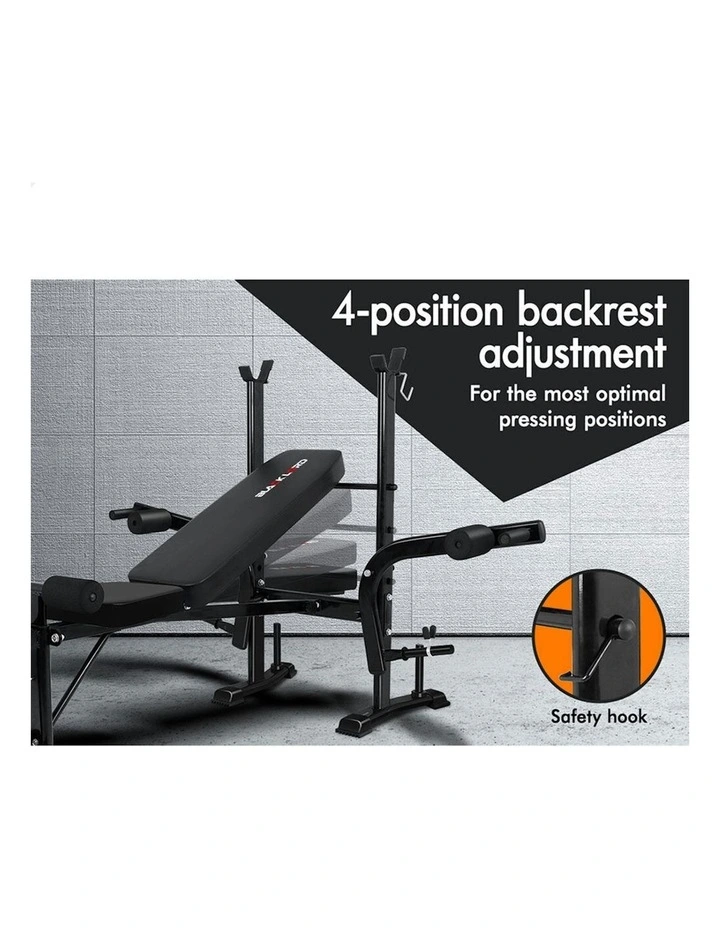 8 in1 Press Multi-Station Weight Bench in Black image 6