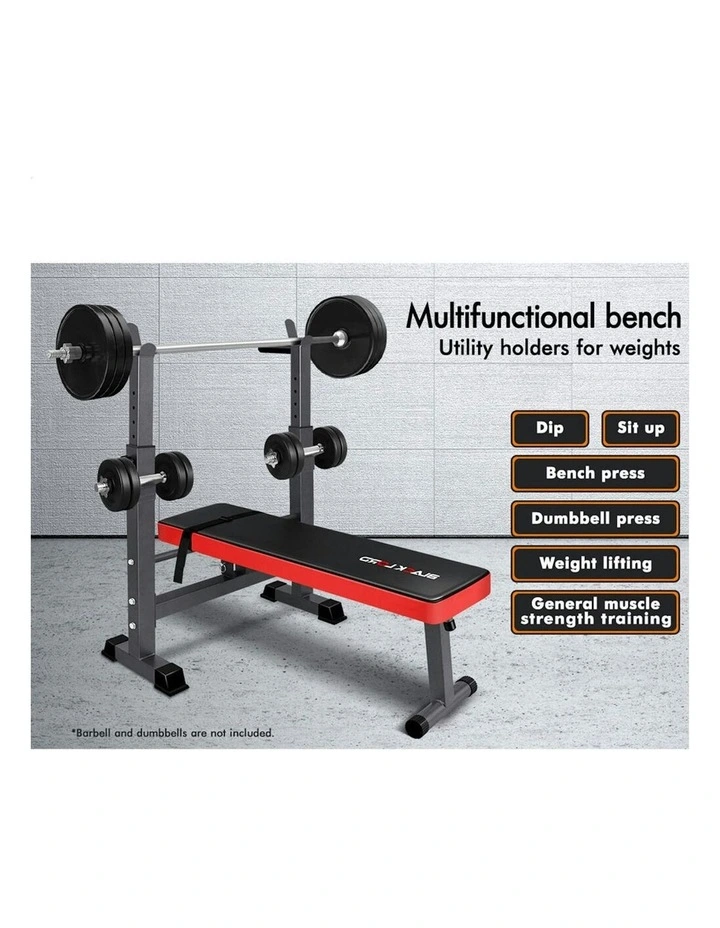 Press Squat Rack Incline Weight Bench in Black image 3
