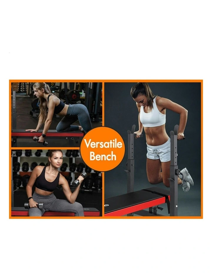 Press Squat Rack Incline Weight Bench in Black image 5