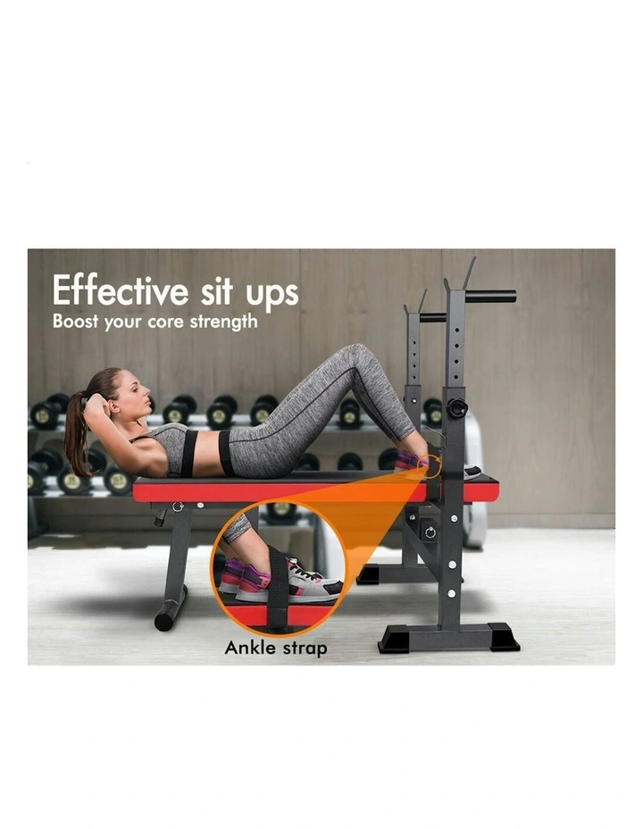 Press Squat Rack Incline Weight Bench in Black image 6