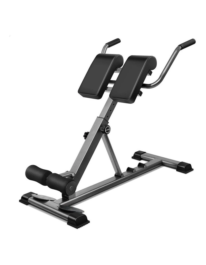 Roman Chair Back Hyperextension AB Workout Fitness in Black image 1