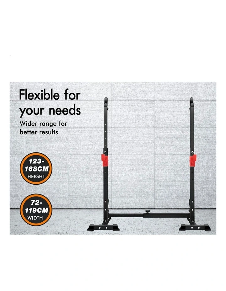Adjustable Squat Rack in Black image 5