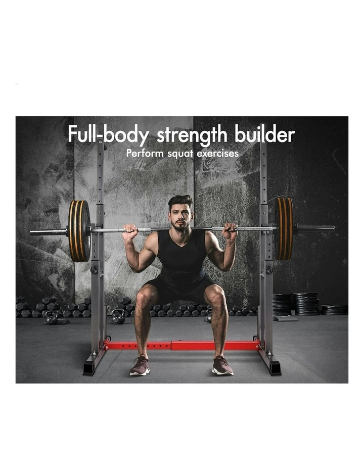 BLACK LORD Squat Rack Adjustable Barbell Rack Weight Bench Press Weight Lifting Gym image 4