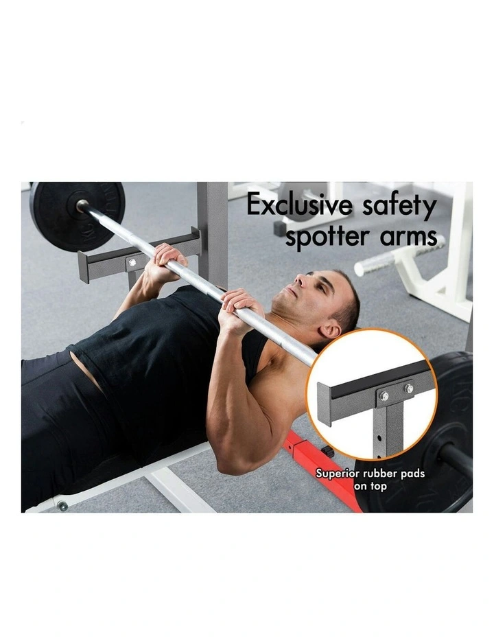 BLACK LORD Squat Rack Adjustable Barbell Rack Weight Bench Press Weight Lifting Gym image 6