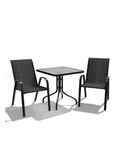 Outdoor Furniture Patio Set in Black