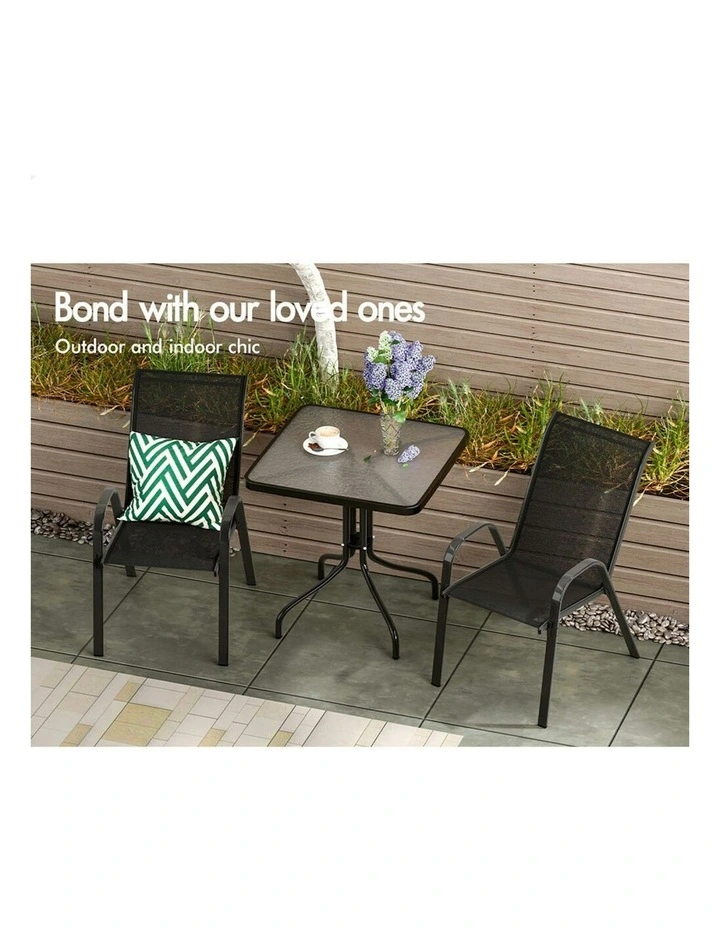 Outdoor Furniture Patio Set in Black image 3