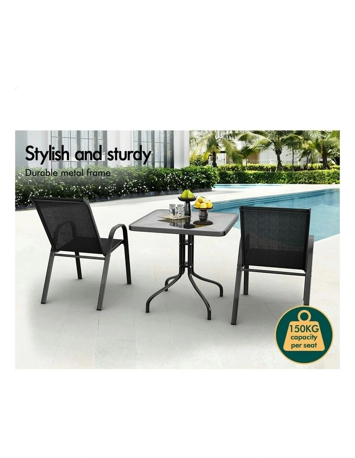 Outdoor Furniture Patio Set in Black image 5