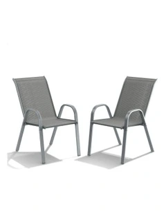 Outdoor Lounge Chairs 2x in Grey