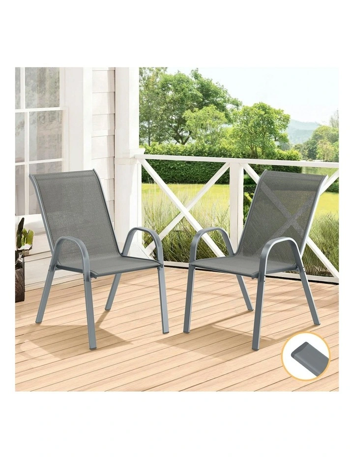 Outdoor Lounge Chairs 2x in Grey image 2