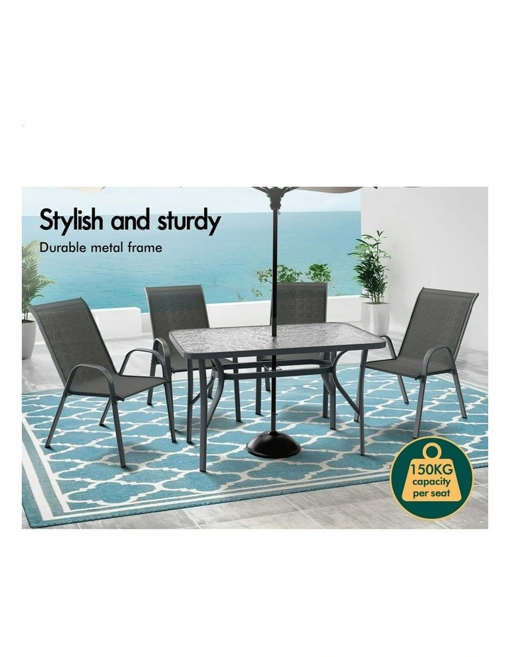 Outdoor Lounge Chairs 2x in Grey image 4