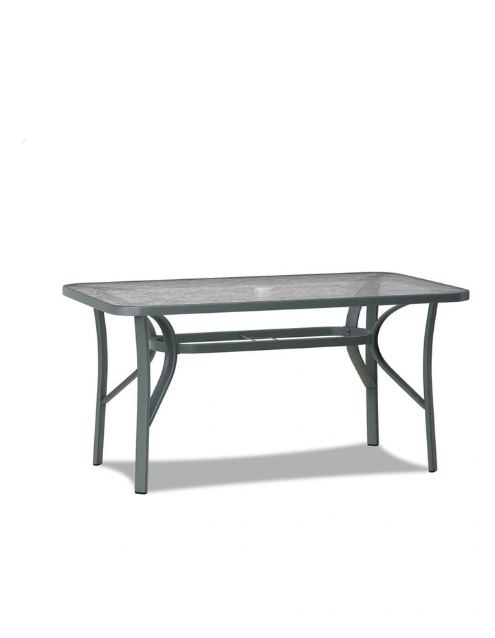Patio Dining Table 120cm X 70cm in Grey image 1