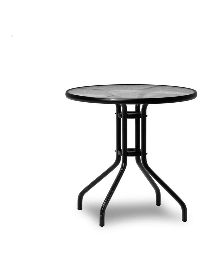 Patio Coffee Side Table 60cm in Black image 1