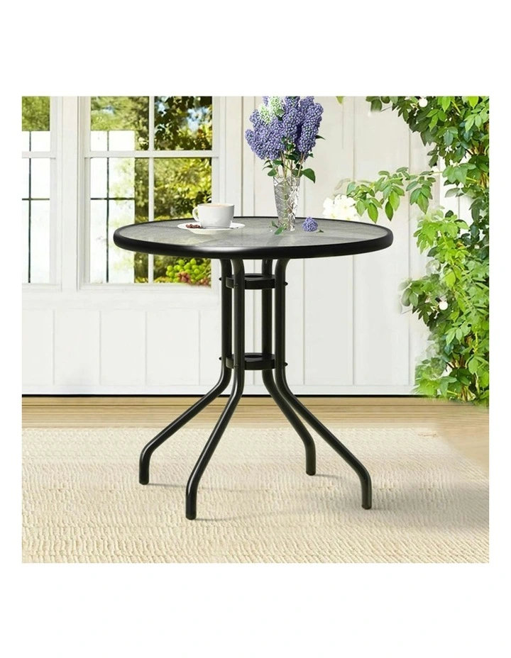 Patio Coffee Side Table 60cm in Black image 2