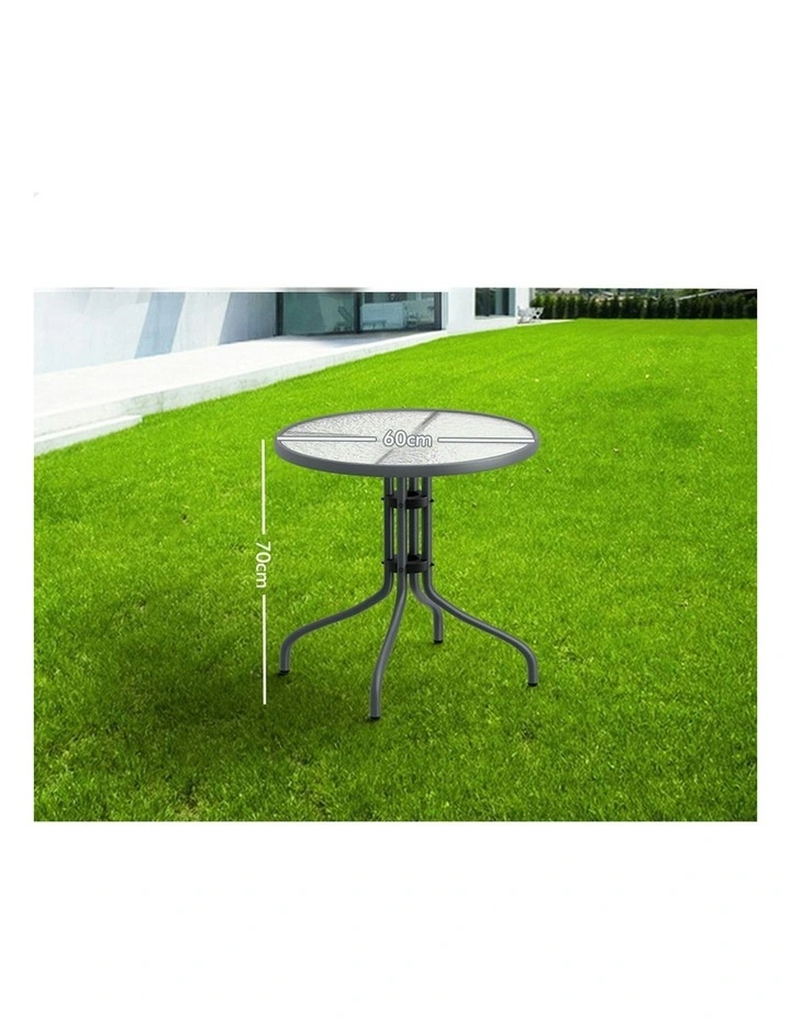 Patio Coffee Side Table 60cm in Grey image 5