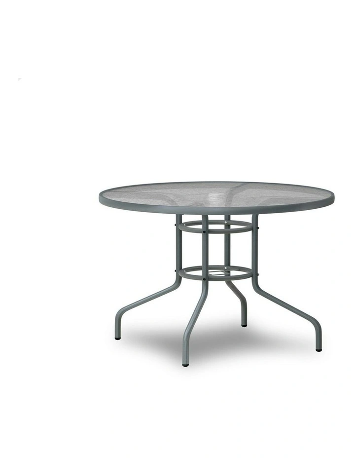 Patio Round Dining Table 90cm in Grey image 1