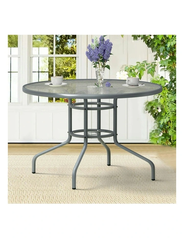 Patio Round Dining Table 90cm in Grey image 2