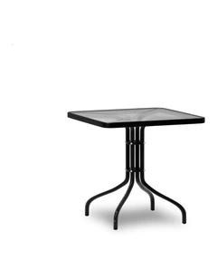 Outdoor Patio Coffee Side Table 60cm in Black