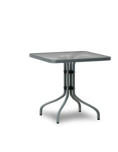 Outdoor Patio Coffee Side Table in Grey